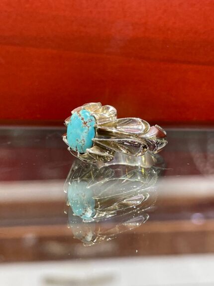 انگشتر نقره فاخر فیروزه نیشابور کد smaf108