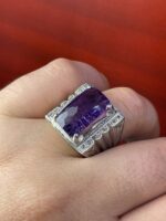 انگشتر نقره فاخر آمیتیس کد smaf132 - Image 2