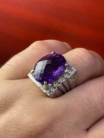 انگشتر نقره فاخر آمیتیس کد smaf156 - Image 2