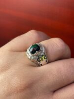 انگشتر نقره فاخر اوپال آتشین کد smaf17 - Image 2