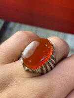 انگشتر نقره فاخر عقیق یمن کد smaf316 - Image 2