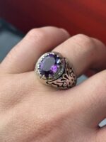 انگشتر نقره فاخر آمیتیس کد smaf78 - Image 2