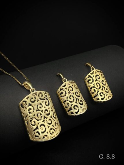 نیم ست نقره زنانه | فیوژن | نقره ای