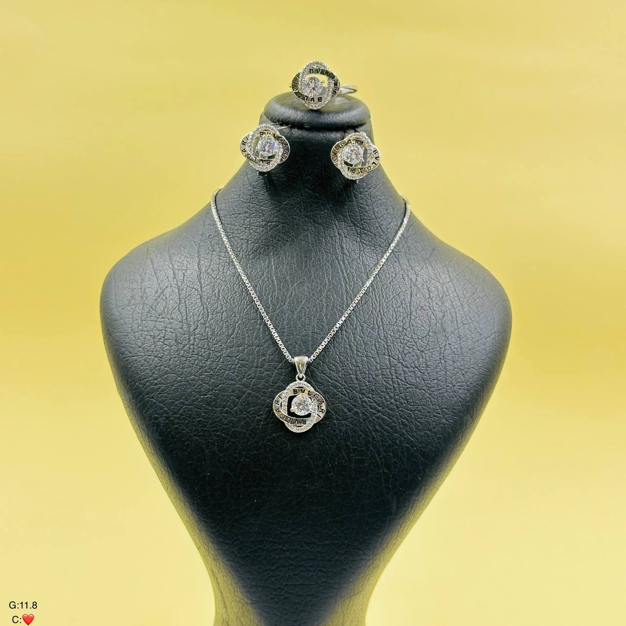 سرویس نقره زنانه | طرح بولگاری | پیچ