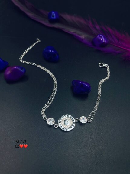 دست بند نقره زنانه طرح بوگاری کد BBV6
