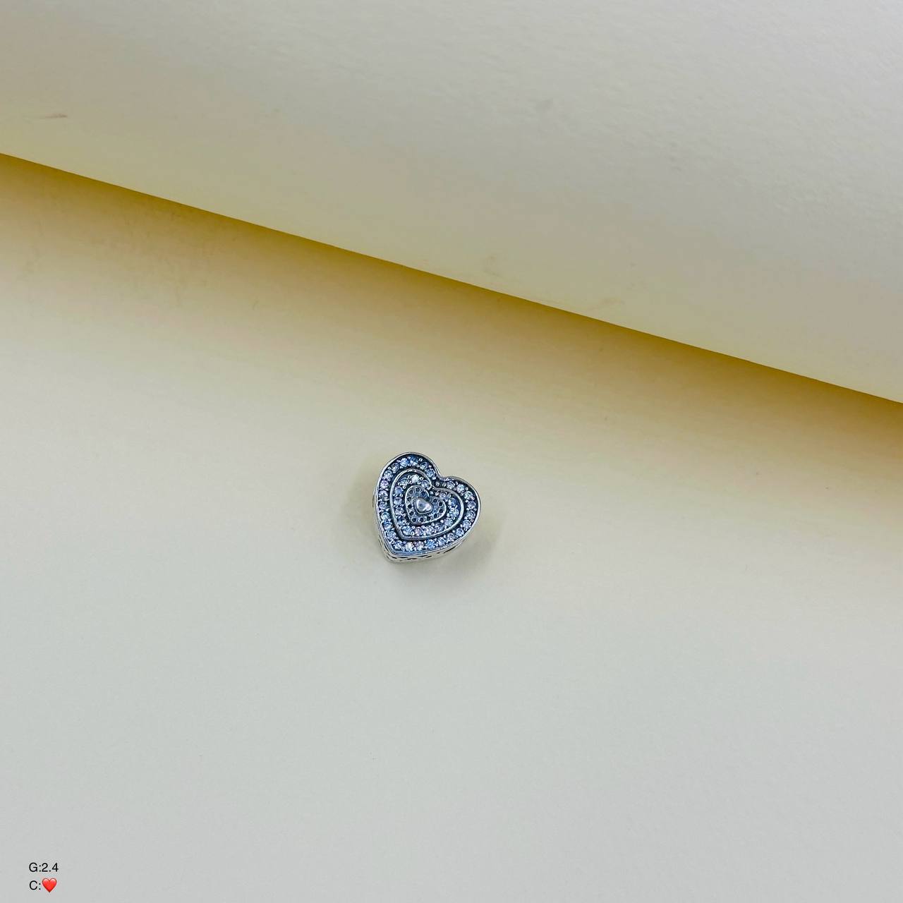 مدال نقره زنانه | پاندورا | مدل قلب