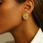 گوشواره نقره فول نگین