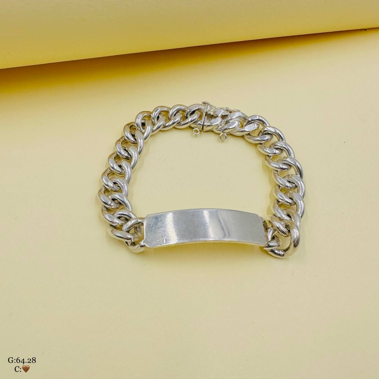 SMD13 دست بند نقره مردانه | کارتیه کد SMD13 - Image 1