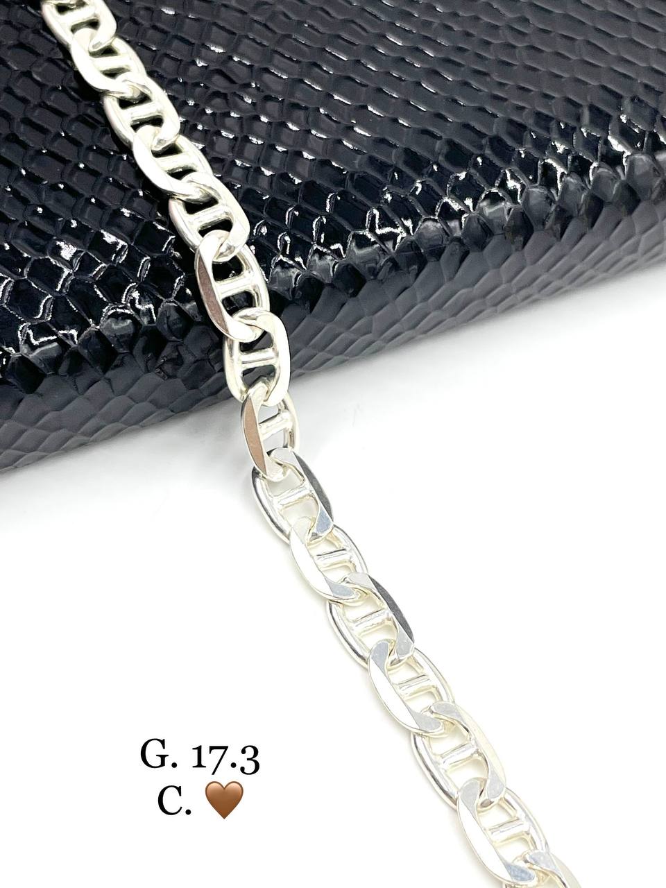 SMD36 دست بند نقره مردانه | طرح تی ضخیم کد SMD36 - Image 1