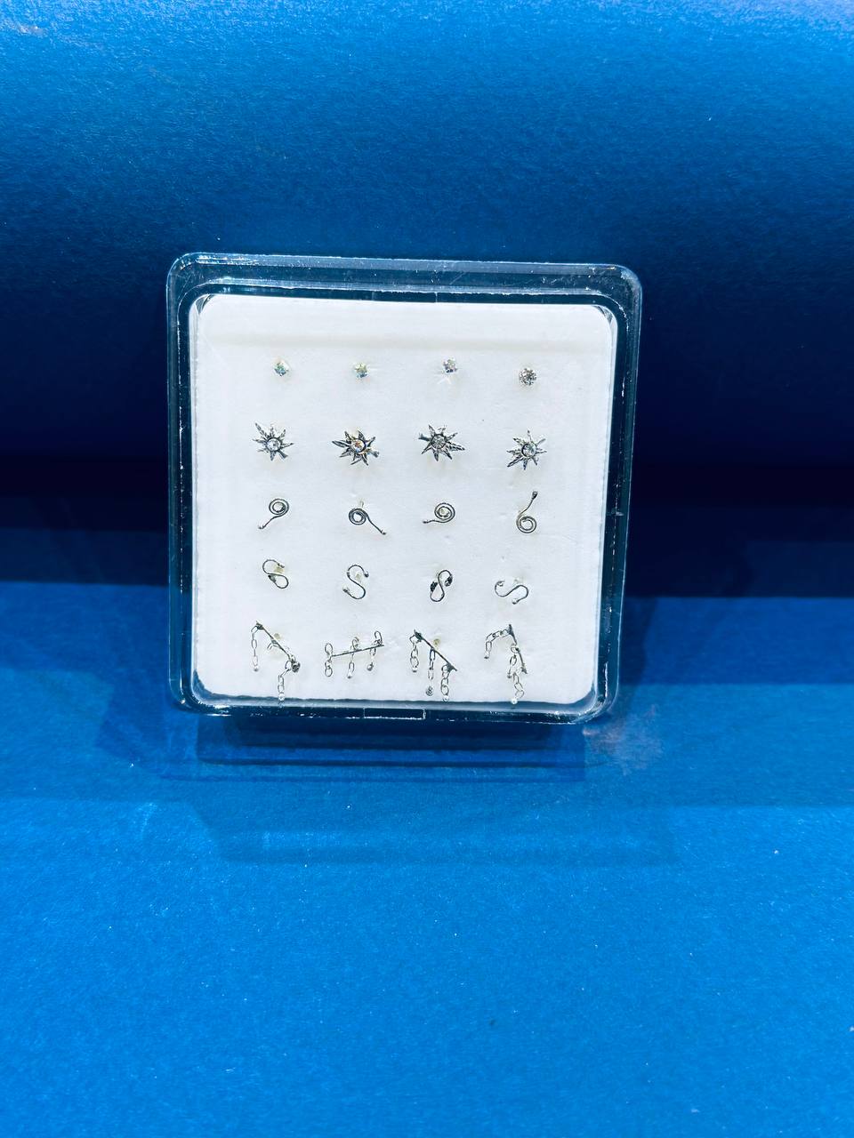 SWPC25 پیرسینگ نقره بینی باکسی | ستاره، مار، آویز کد SWPC25 - Image 1