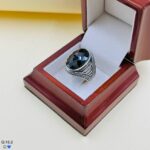 انگشتر نقره مردانه | نگین دار | مشکی تراش کد SMA125