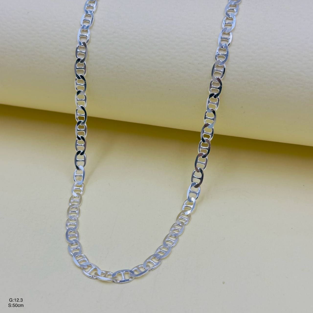 SMZ37 زنجیر نقره مردانه طرح تی کد SMD37 - Image 1