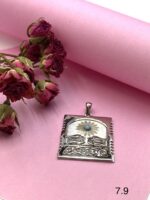 پلاک نقره زنانه | تکتم | طرح مرغ عشق کد SWP133 - Image 2