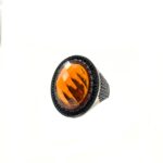 انگشتر نقره مردانه نگین دار کد SMA133 - Image 2
