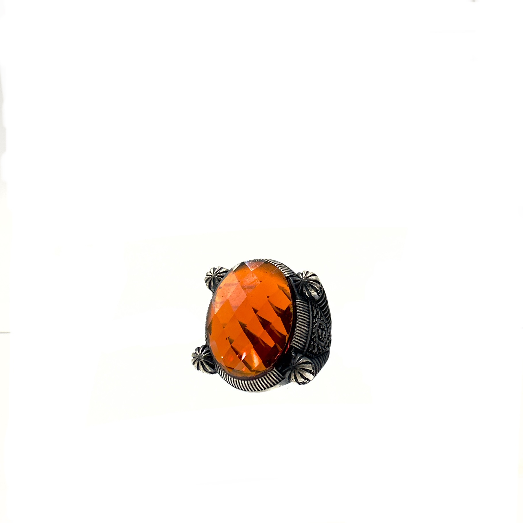 SMA143 انگشتر نقره مردانه نگین دار کد SMA143 - Image 1