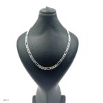 زنجیر نقره مردانه | فیگارو | طرح لنگری کد SMZ53 - Image 2