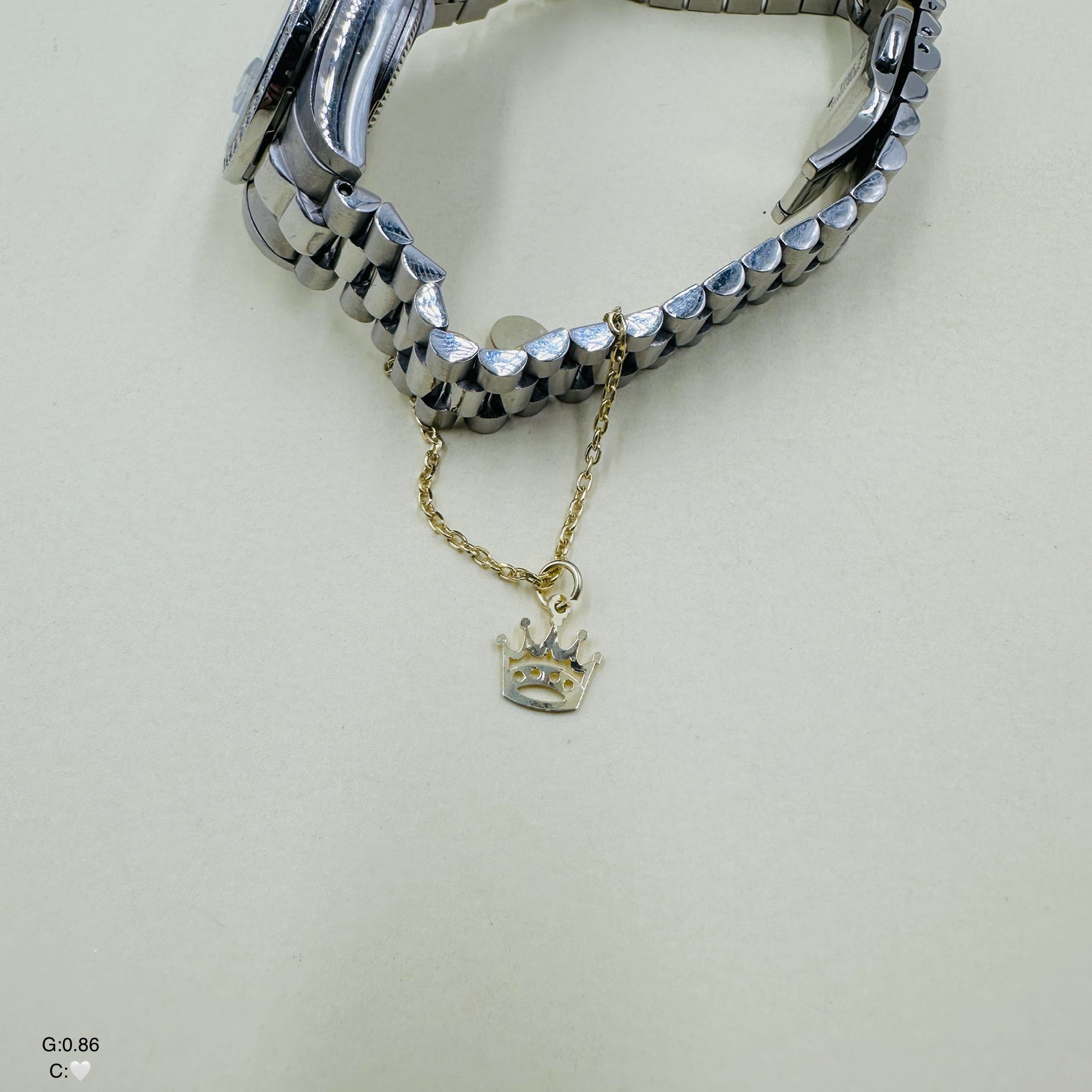 آویز ساعت نقره زنانه | مدل تاج