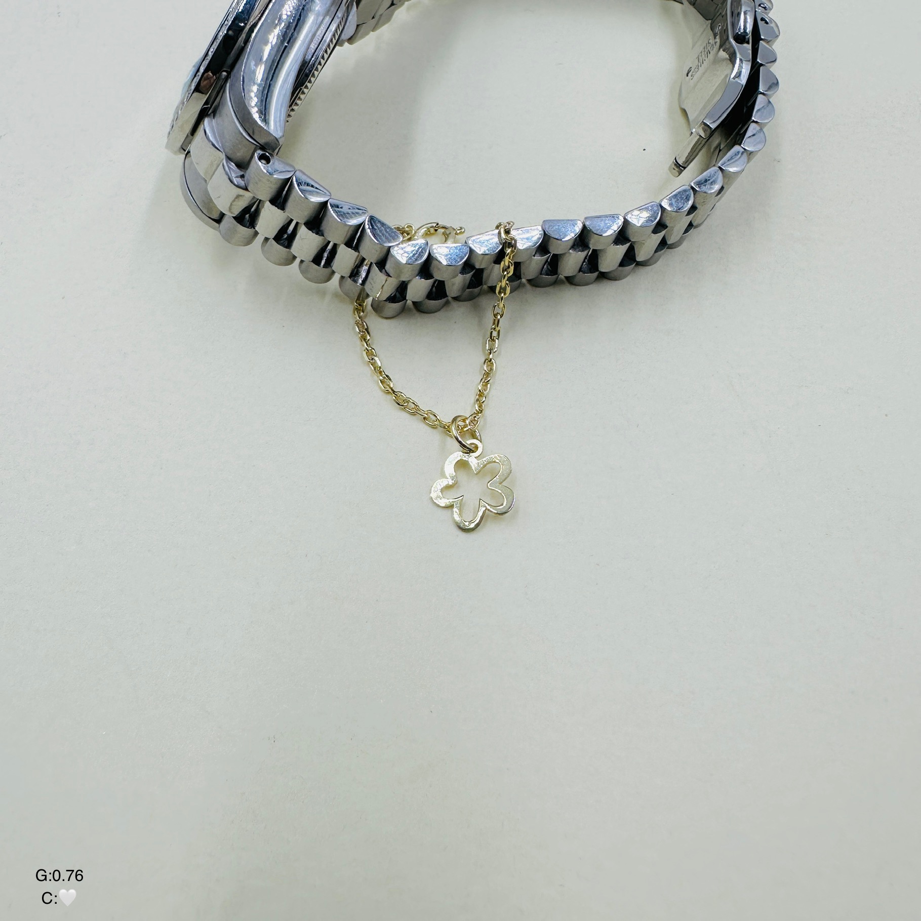 آویز ساعت نقره زنانه | مدل ستاره