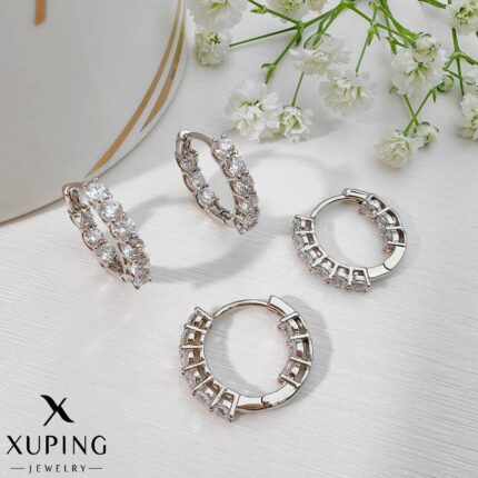 گوشواره ژوپینگ زنانه | طرح کریستال کد XG363