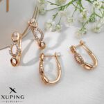 گوشواره ژوپینگ زنانه| طرح مارپیچ کد XWG382