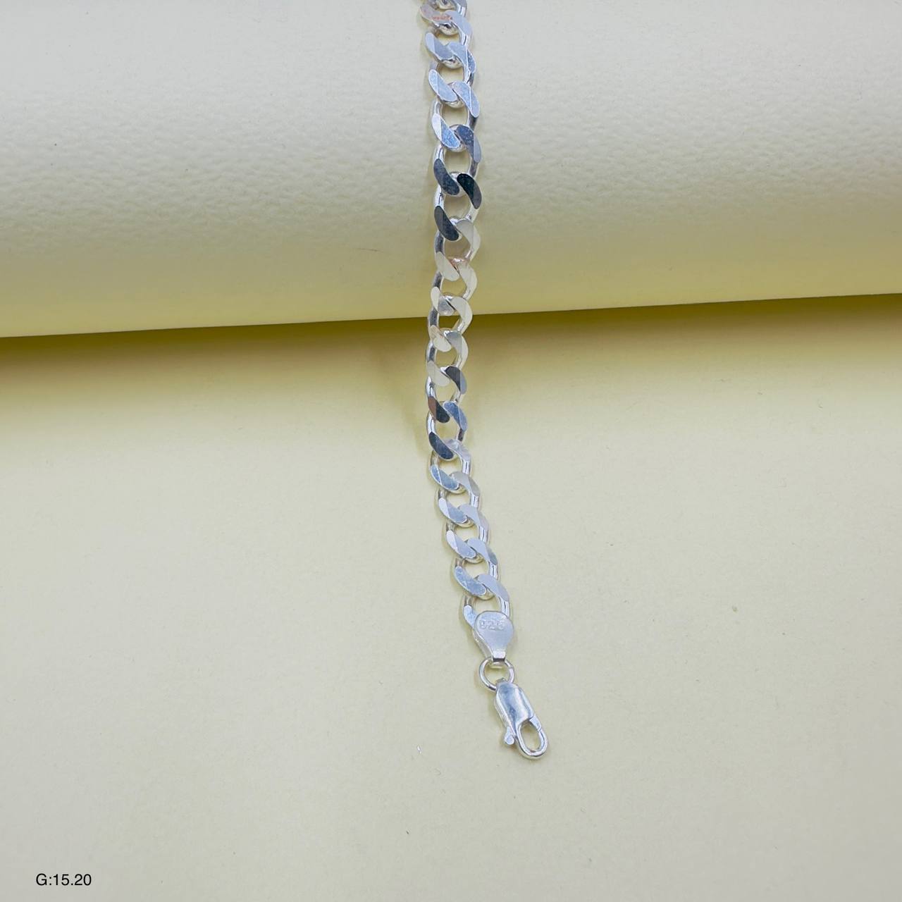 دستبند نقره مردانه طرح ژاپنی ضخیم کد SMD46