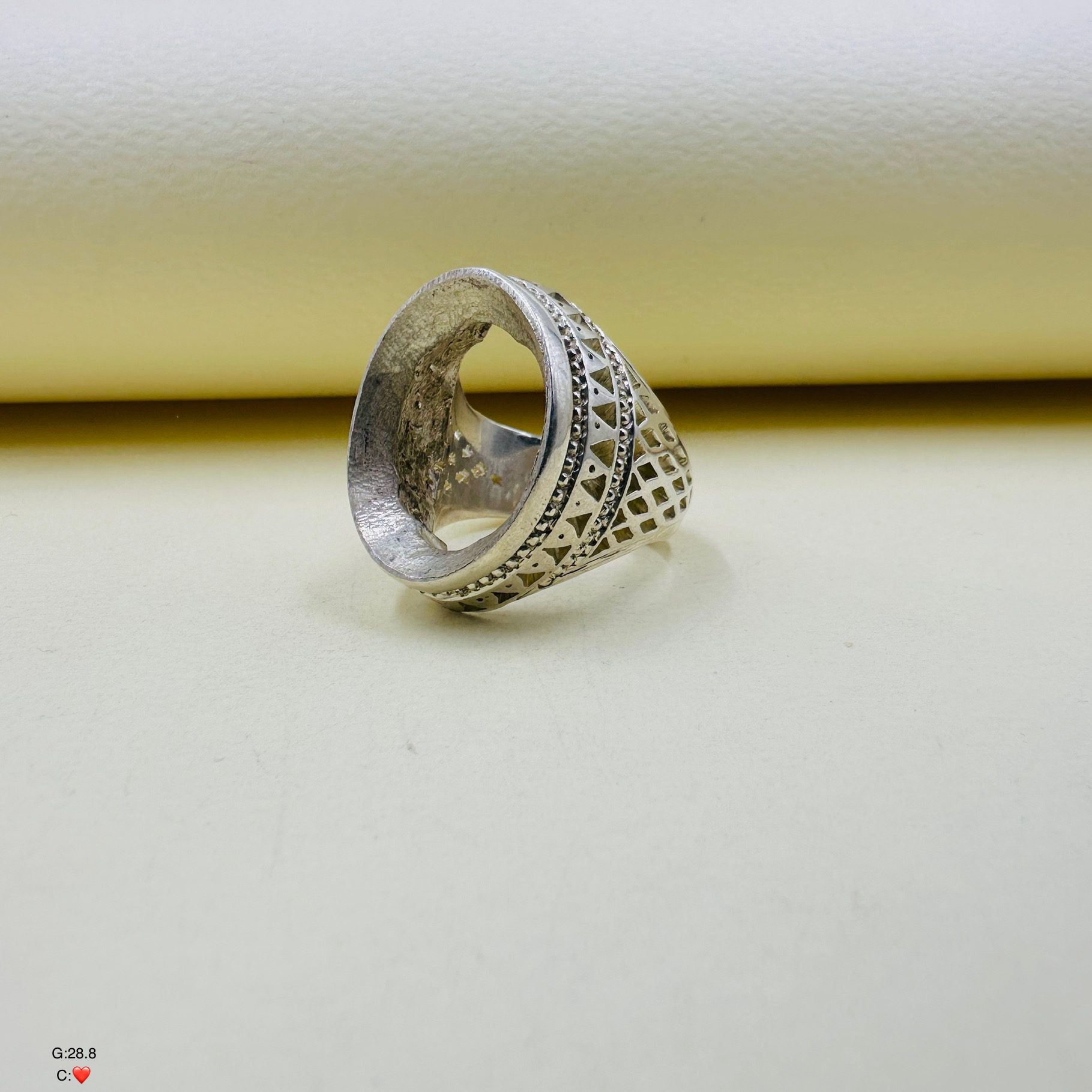 رکاب انگشتر نقره مردانه کد SMRA8