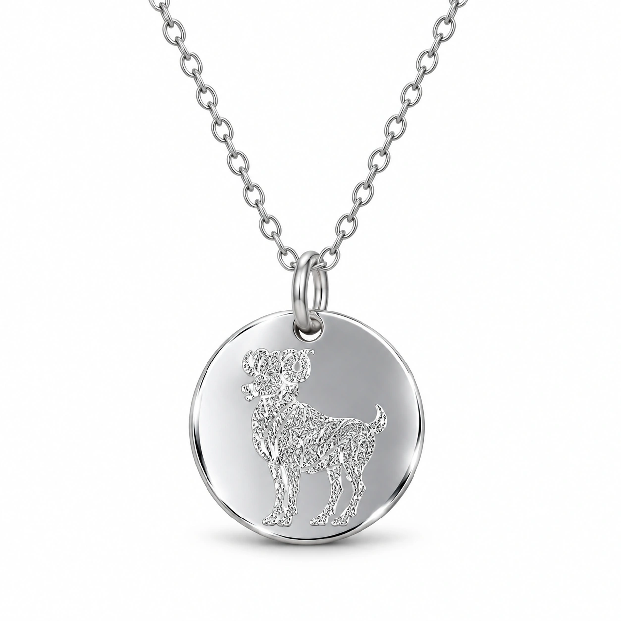 pendant_white_background_04 پلاک نقره زنانه | سمبل ماه فروردین کد SWP140 - Image 1
