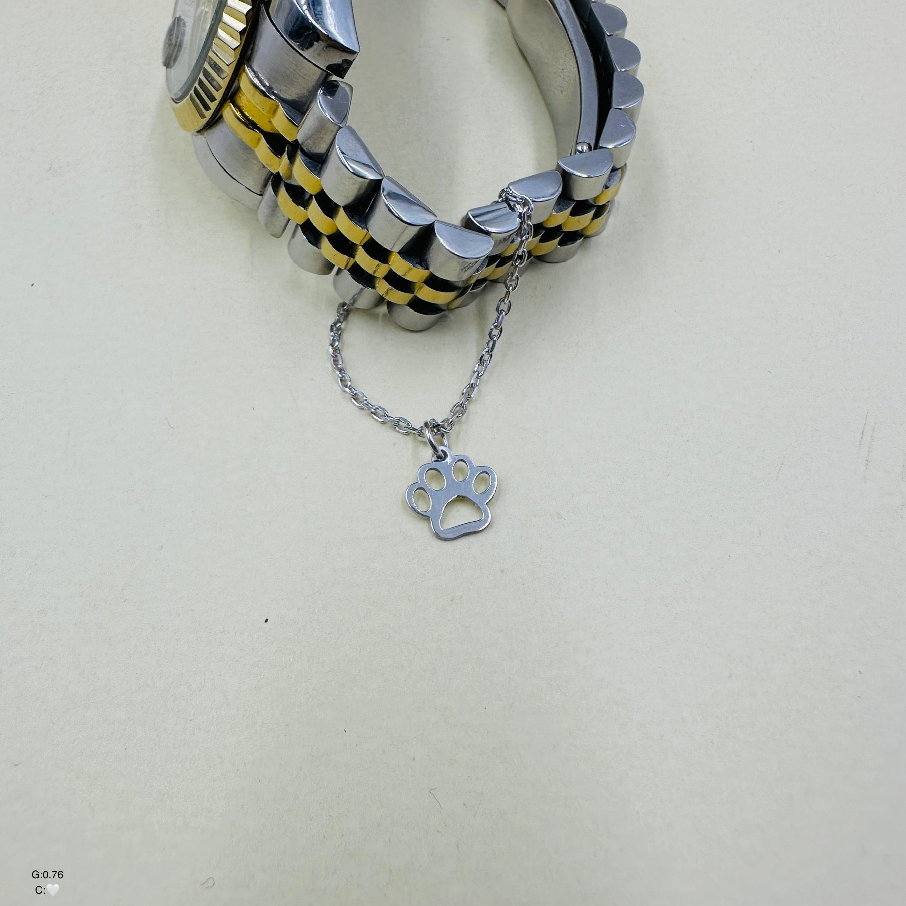 آویز ساعت نقره زنانه | طرح pet