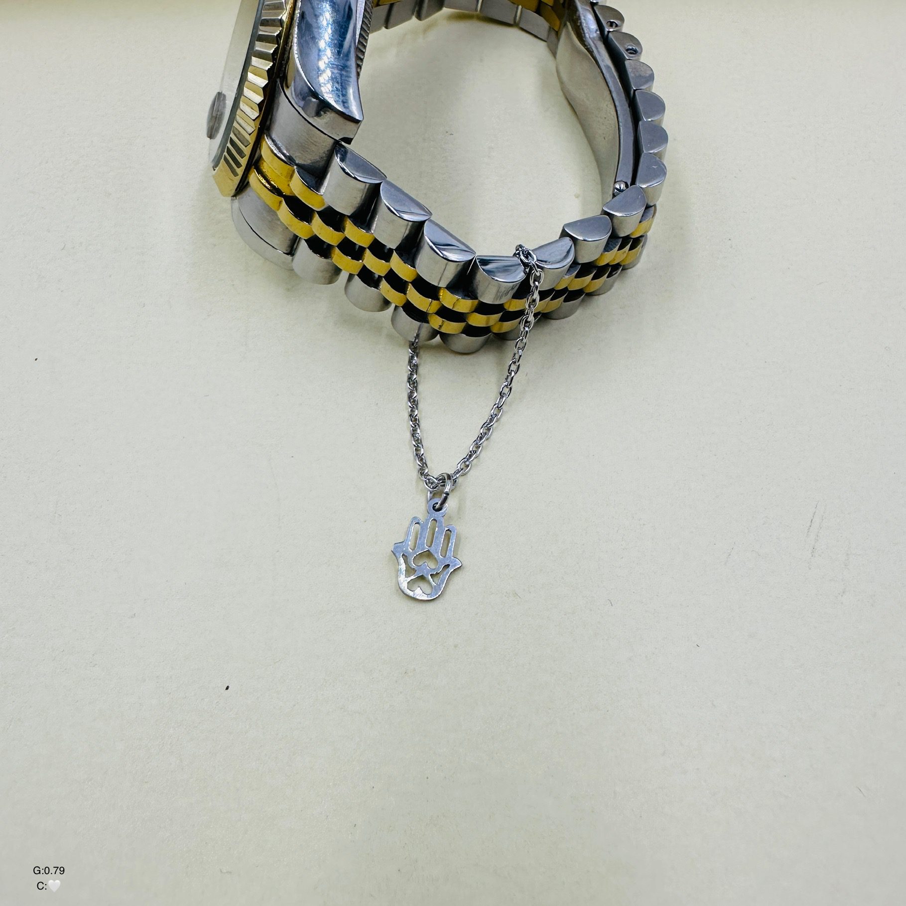 آویز ساعت نقره زنانه| مدل دست