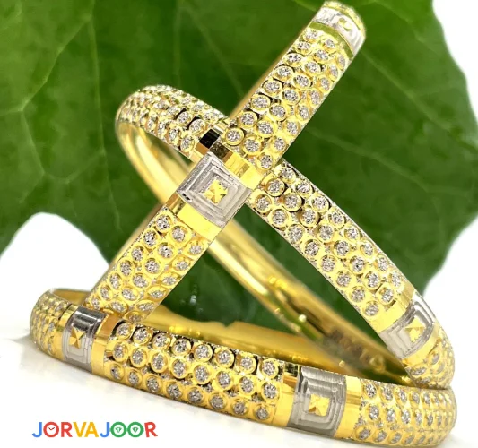 النگو نقره زنانه اکیا با تراش خاص کد SWAL33