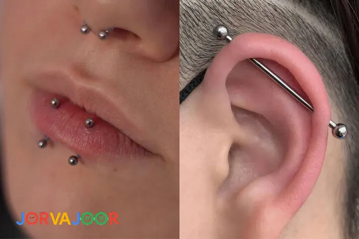 پیرسینگ نقاط مختلف بدن