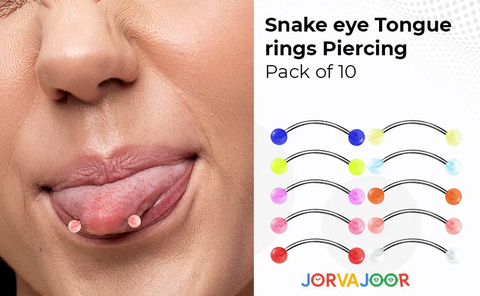 پیرسینگ اسنیک آیز نگین دار