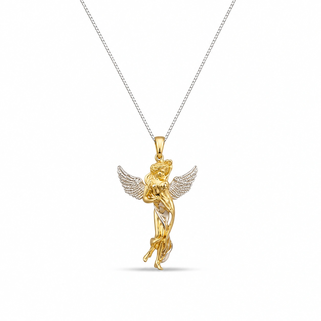 angel_pendant_159 پلاک نقره زنانه | مدل فرشته | خاص کد SWP159 - Image 1