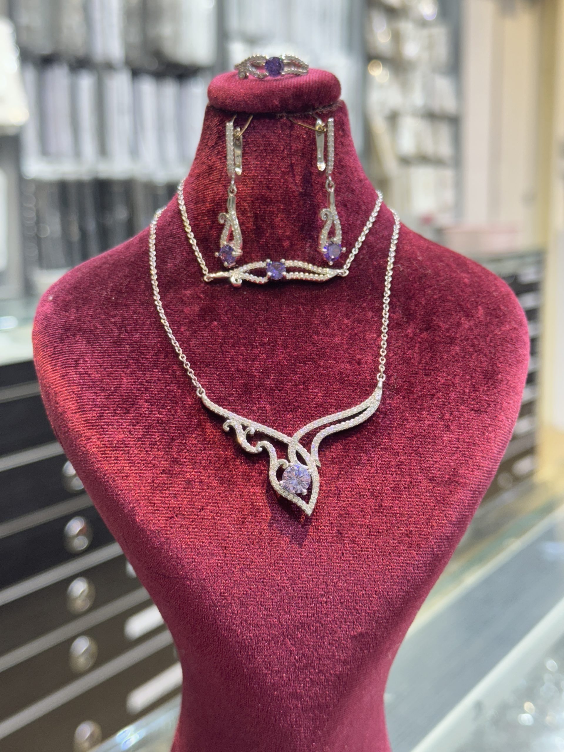 نیم ست نقره زنانه خارجی