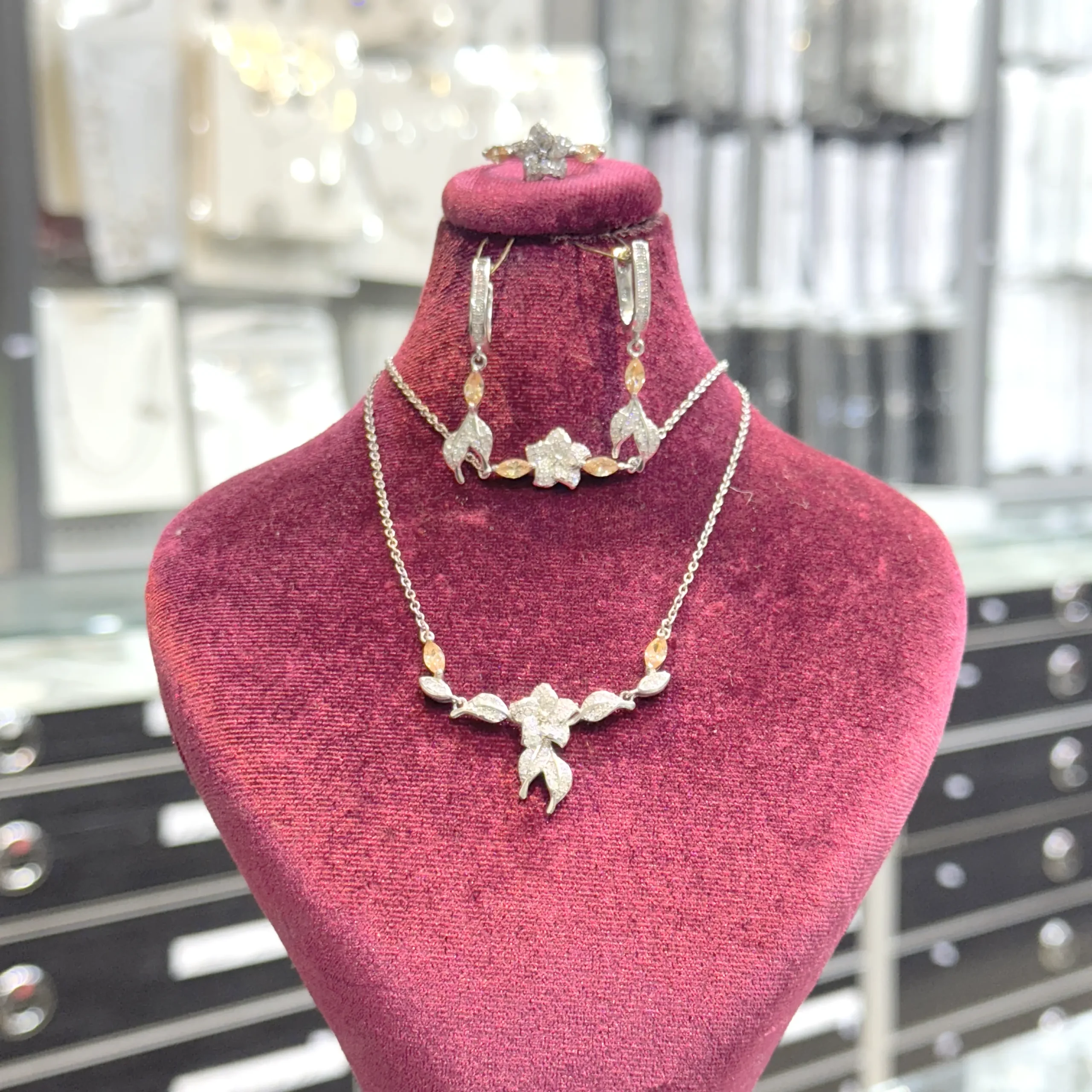 نیم ست نقره زنانه اصل