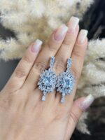 گوشواره جواهری زنانه کد XWG472 - Image 4