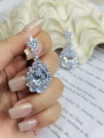گوشواره جواهری زنانه کد XWG474 - Image 3