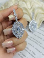 گوشواره جواهری زنانه کد XWG476 - Image 3