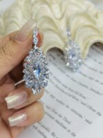 گوشواره جواهری زنانه کد XWG478 - Image 3
