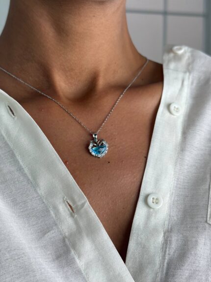پلاک زنجیر استیل زنانه کد XWPZ268