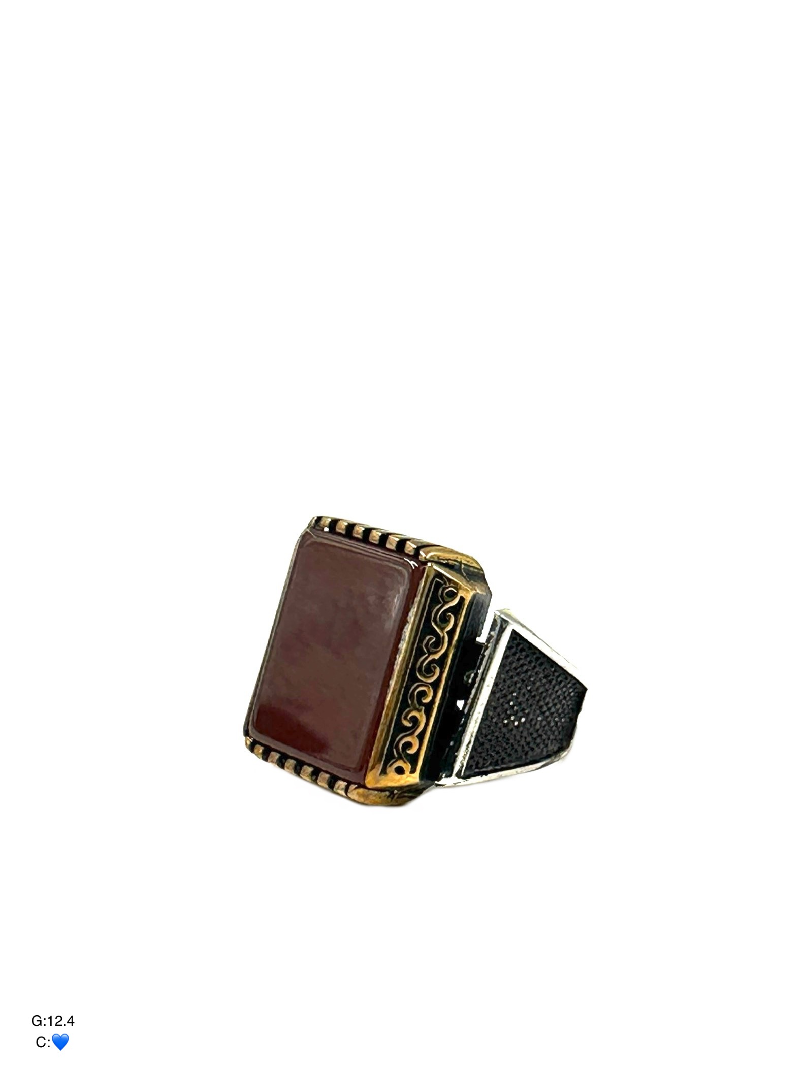 SMA256 انگشتر نقره مردانه کد SMA256 - Image 1