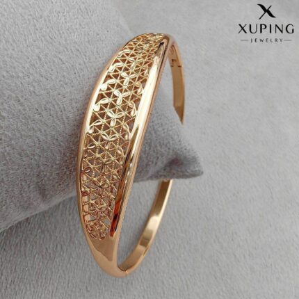 دستبند ژوپینگ زنانه | النگویی | مدل گل | تراش کد XWD682