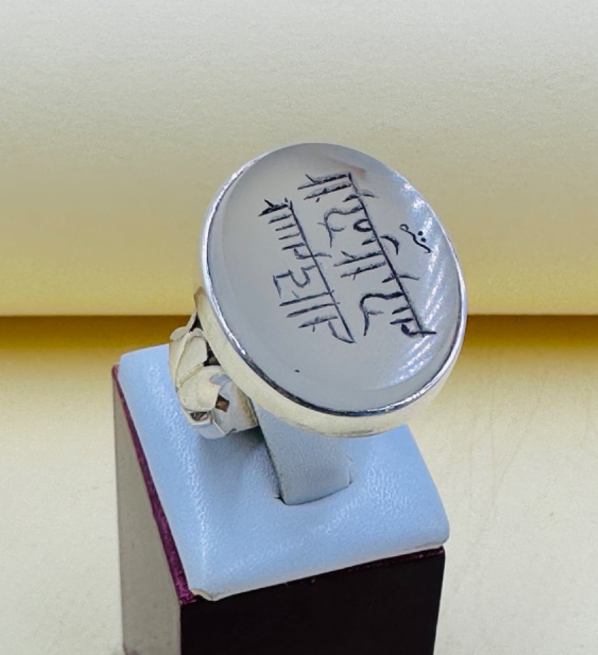 SMAF348 انگشتر نقره فاخر عقیق خطی کد SMAF348 - Image 1