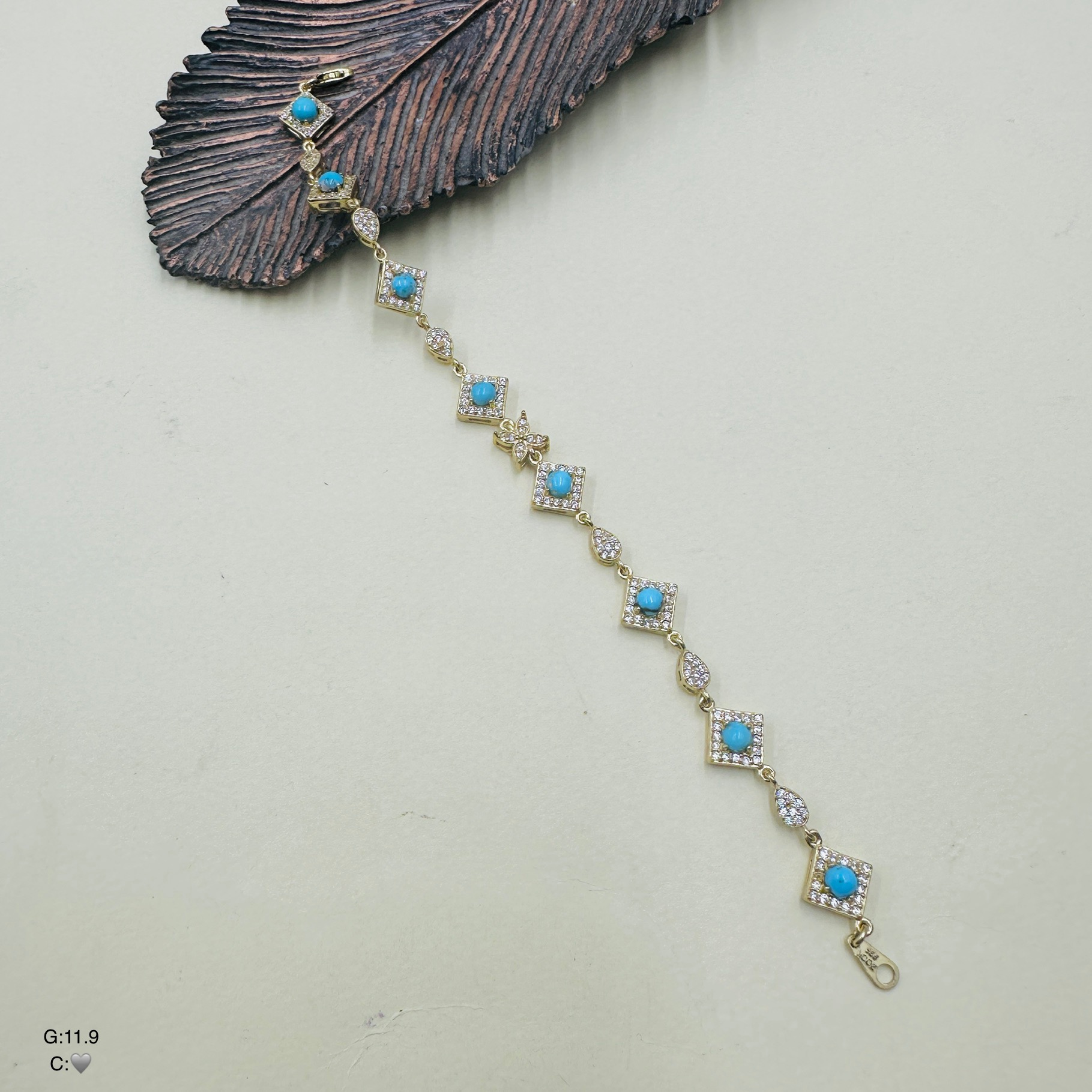 SWD254 دستبند نقره زنانه کد SWD254 - Image 1
