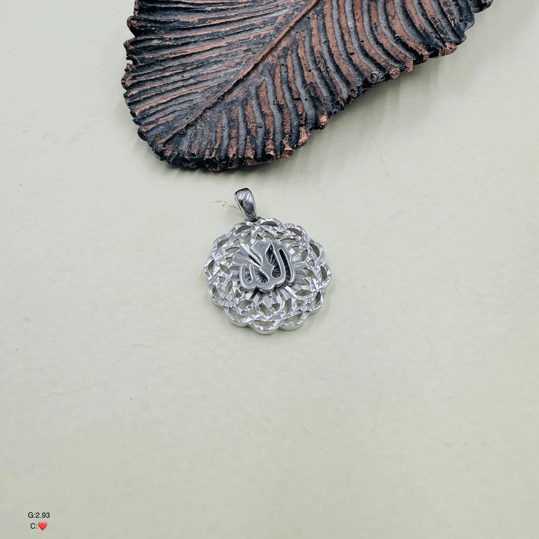 SWP185 پلاک نقره زنانه کد SWP185 - Image 1
