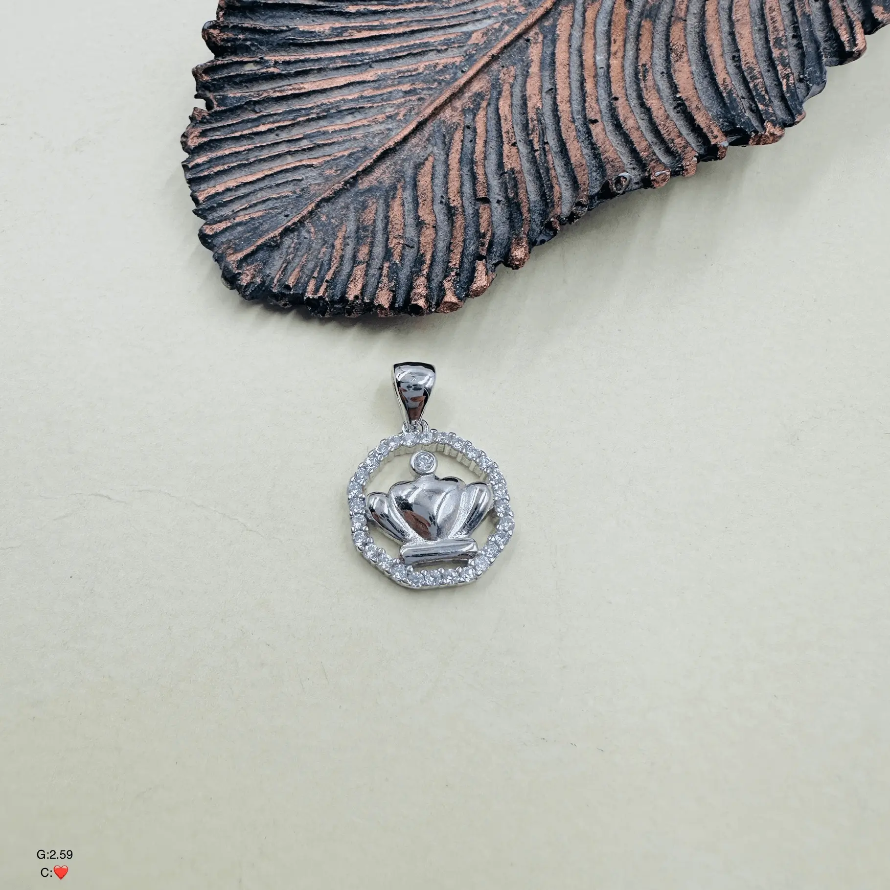 SWP192 پلاک نقره زنانه کد SWP192 - Image 1
