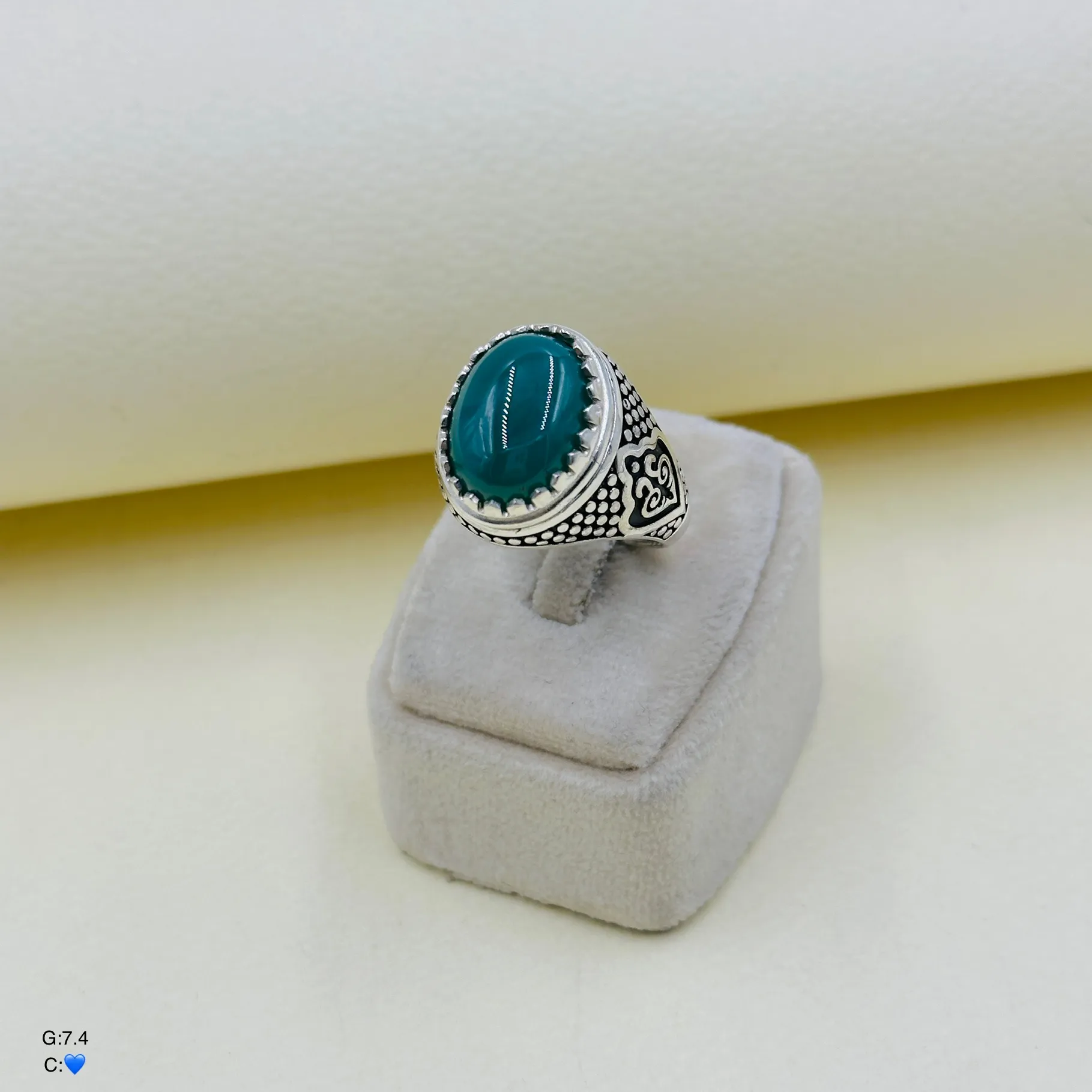 SMA308 انگشتر نقره مردانه کد SMA308 - Image 1
