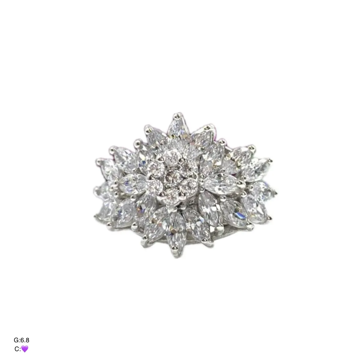 SWA660 انگشتر نقره زنانه کد SWA660 - Image 1