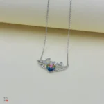 پلاک زنجیر نقره زنانه کد SWPZ195